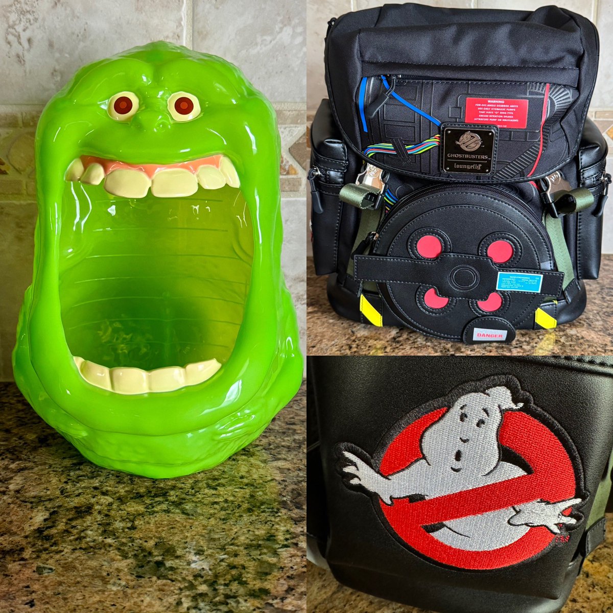 ?? Got my Slimer Popcorn Bucket & Ghostbusters Backpack 
