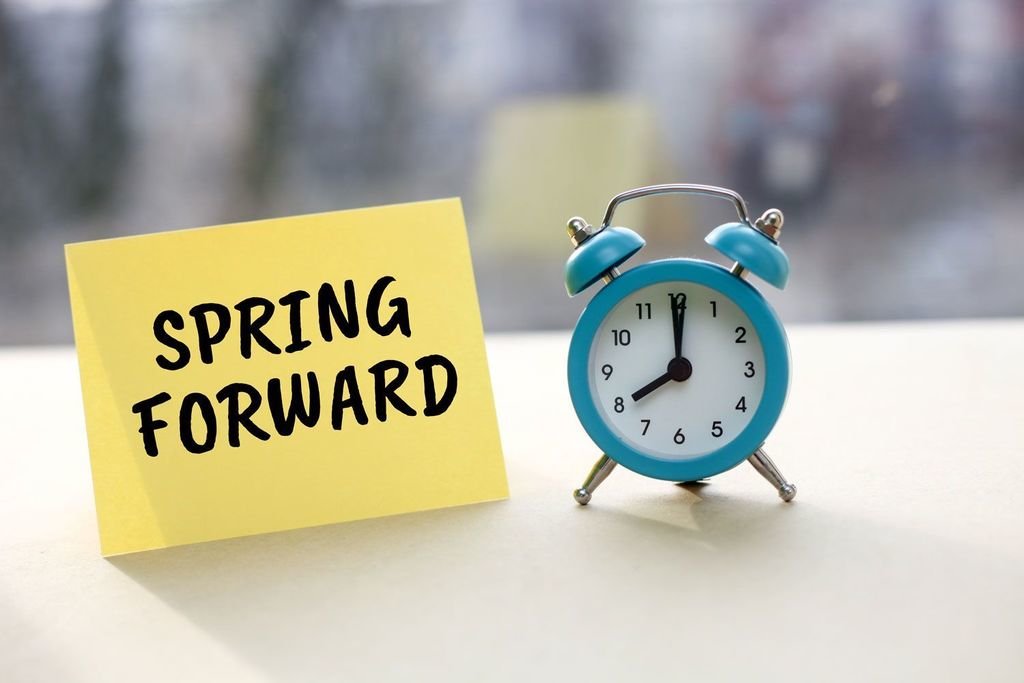 Monday is a late start and tonight make sure you move your clocks ahead one hour.