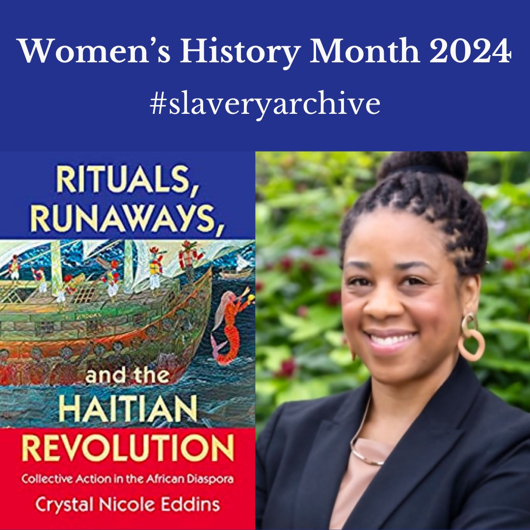 It's #womenhistorymonth and you should be reading the work of @CrystalNEddins Her great book Rituals, Runaways (@cambUP_History) is OPEN ACCESS, so you have no excuse to not read and cite it cambridge.org/core/books/rit… #slaveryarchive