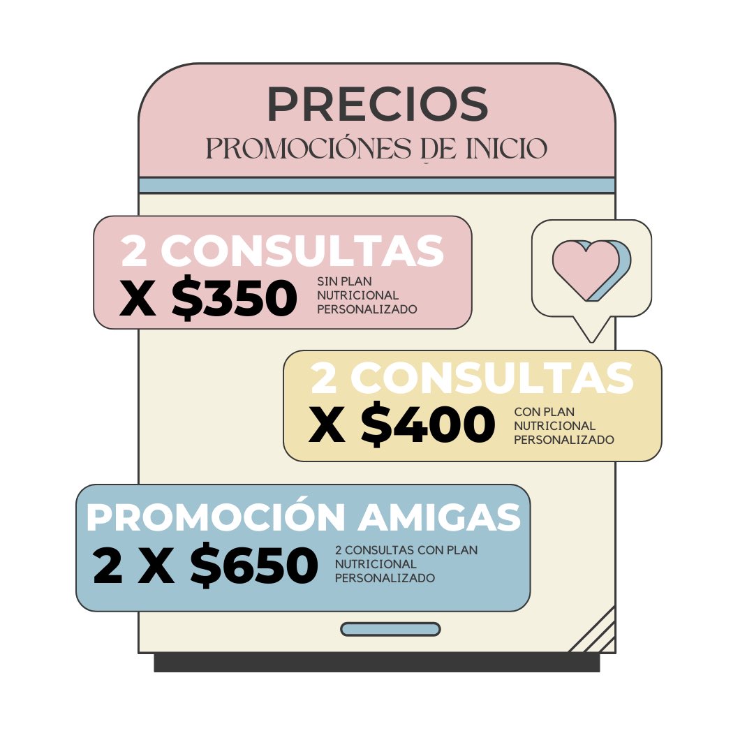 SolCuadras's tweet photo. Hola!! Mi nombre es Sol Cuadras ☀️ soy nutrióloga y acabo de abrir mi consultorio de nutrición! si les interesa cambiar sus hábitos y mejorar su alimentación, aquí tienen mi información, así como las promociones de inicio!💖

Agenda tu cita en:
Insta @nutrisuun
O al 6681027454 🌸 https://t.co/hxR79YKeBs