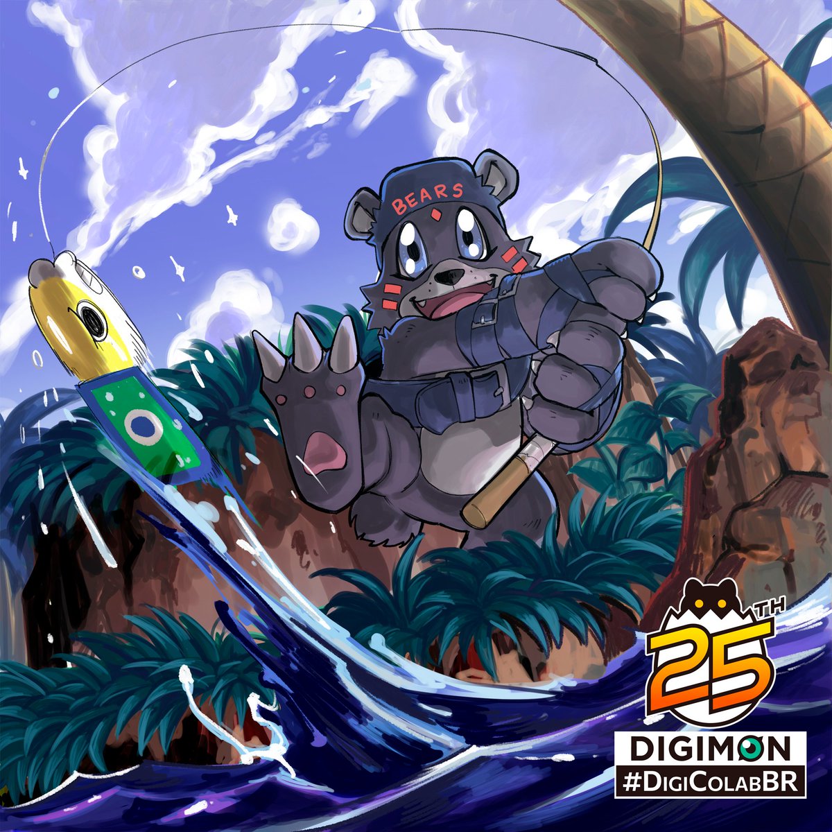 Rafael_Motta18's tweet photo. Minha contribuição para a  #DigiColabBR

Fiz uma arte do Bearmon, digimon apresentado em Digimon World 3, era um personagem que adorava muito!

#デジモン #Digimon #Digimonanimation25th #digicon #digicon24 https://t.co/Uf4fz685e3
