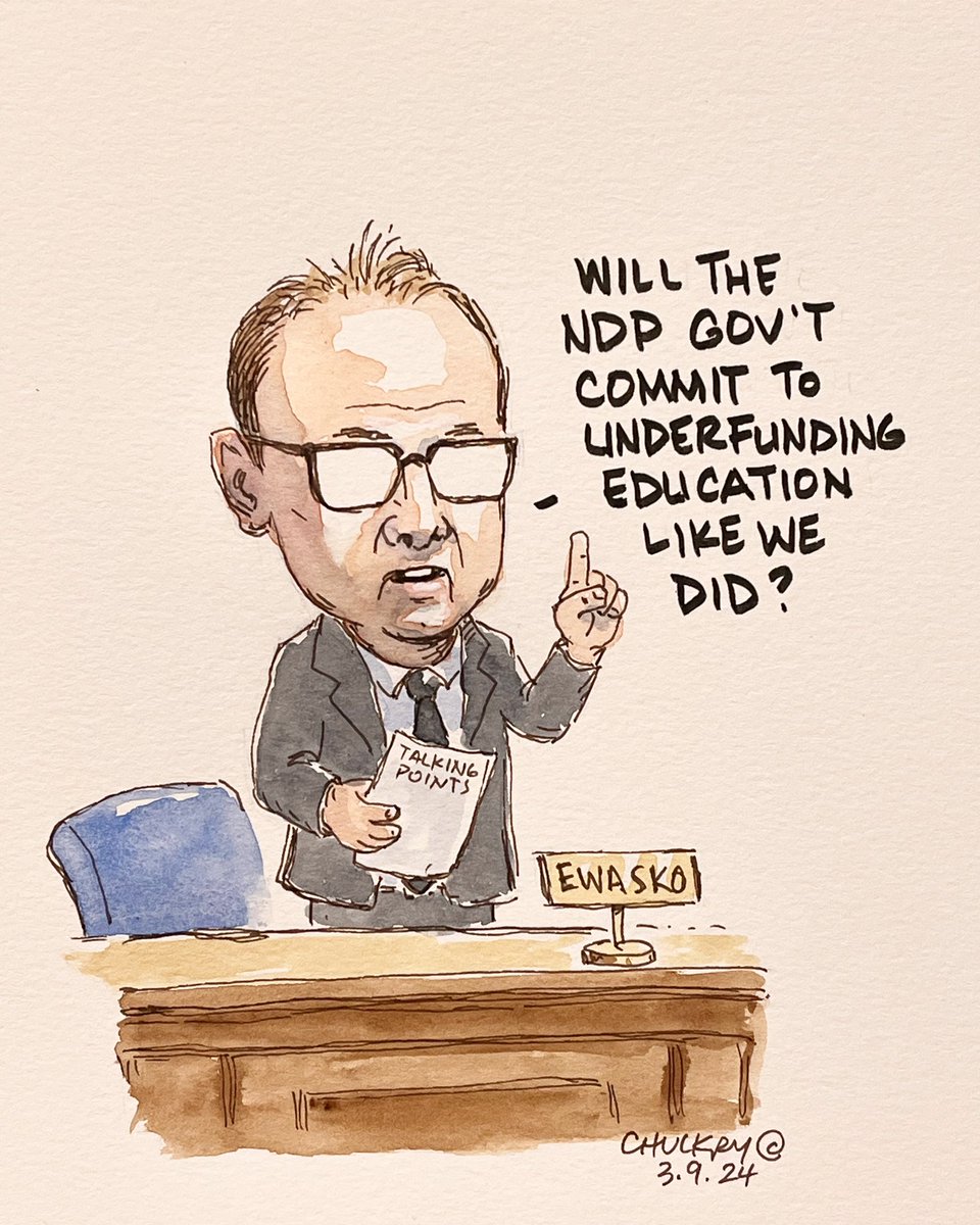 chrischuckry's tweet photo. The Legislature resumed sitting this week and the conservatives sprang forth with renewed vigour and selective memory. However, many Manitobans remember years of PC government austerity and the damage it caused. #mbpoli #politicalcartoon #conservative #mbeducation #wayneewasko https://t.co/XAyjQyD4Iu