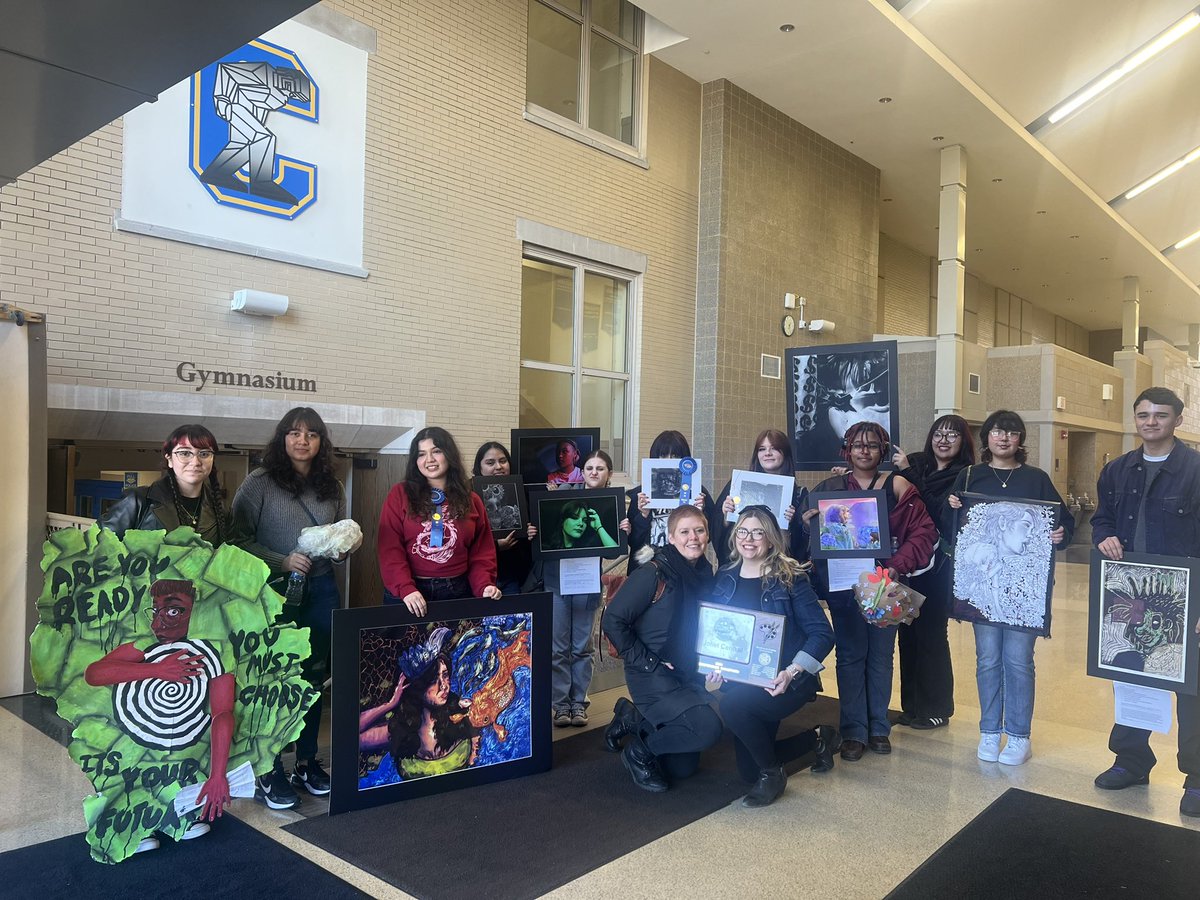 Congratulations to Joliet Central on their SPC Art Festival Championship! We were joined by our friends from Joliet West who did fantastic as well! Thank you Mrs, Grzyb and Mrs. LaVine for all your efforts in building our art program. #OnWard