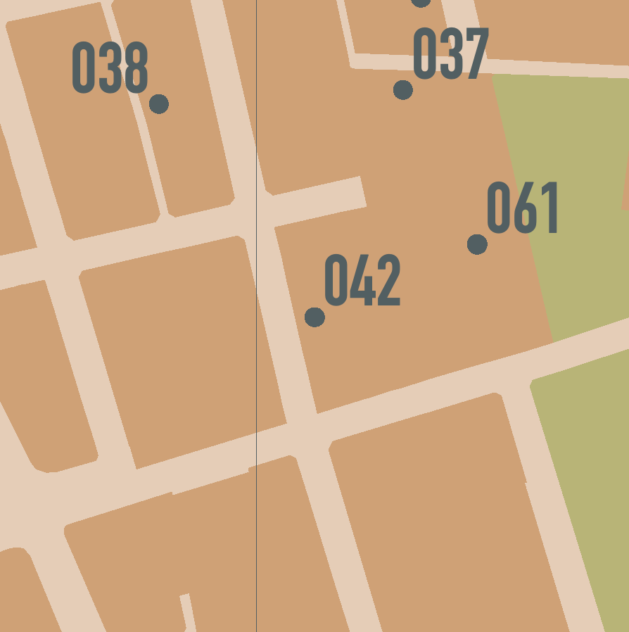 #042 of 105 Mount Lachlan. Designed by the Housing Commission of NSW, 1968. George Street, John Street and McEvoy Street, Waterloo.