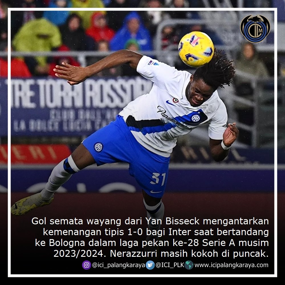 Susah juga mengalahkan Bologna. Untung defense Inter solid. #ForzaInter
