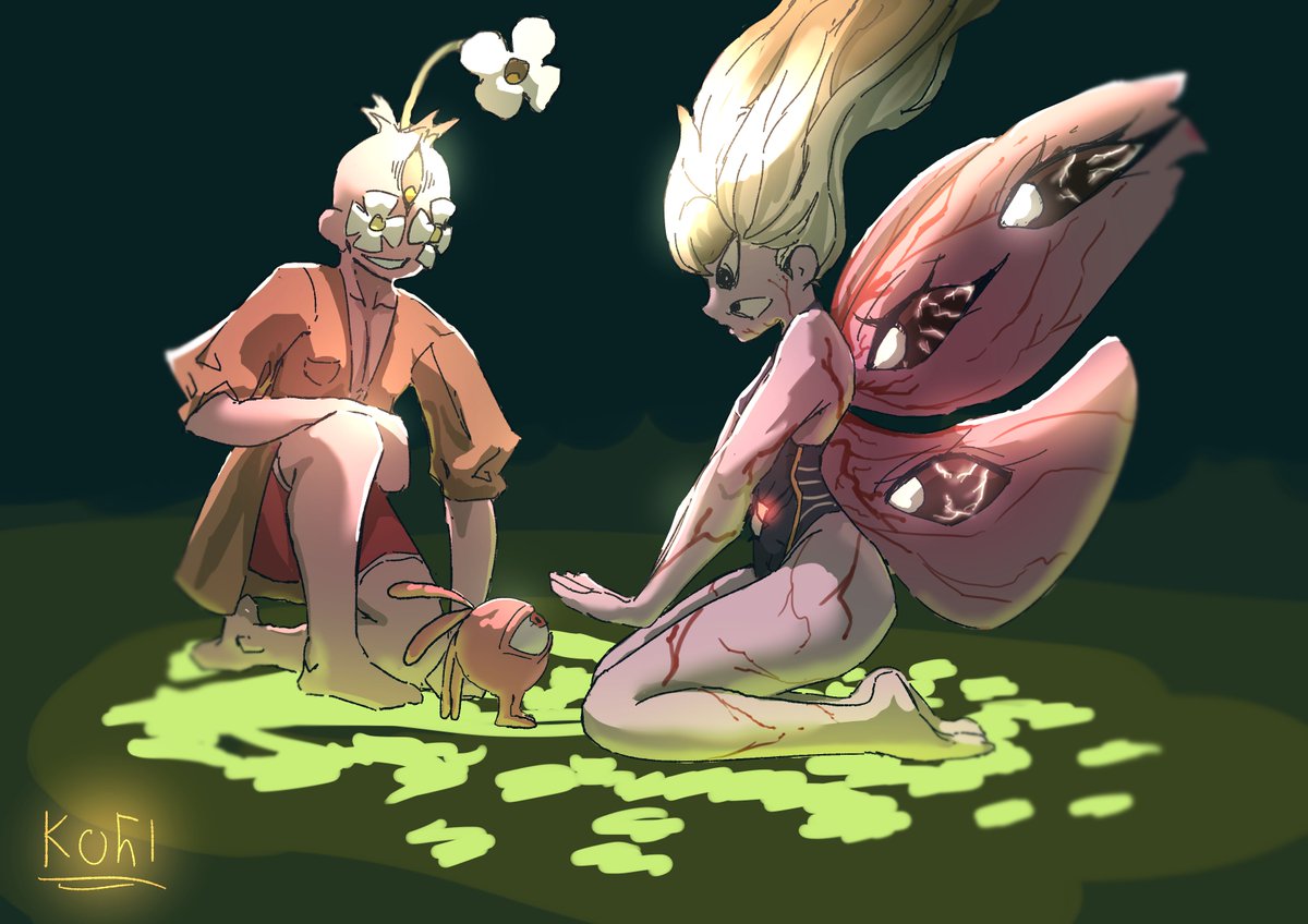 AppleKohl's tweet photo. Just some random art that i got lazy towards the end https://t.co/4FRyqkFqa2