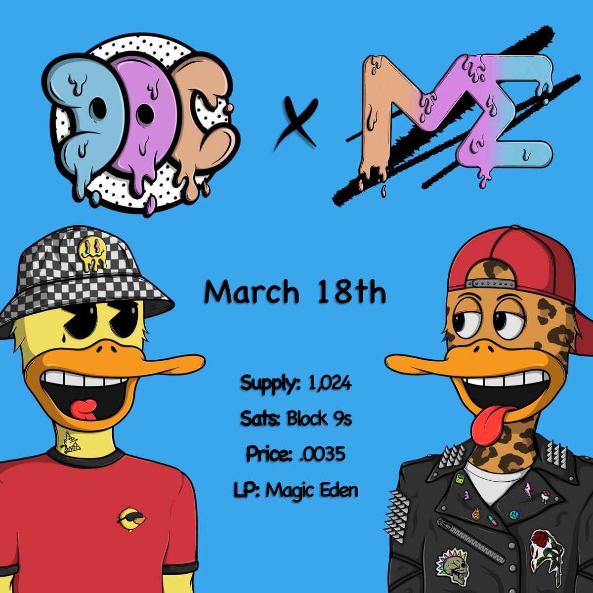 DucksOnChain_'s tweet image. 🚀 Exciting news! We're thrilled to announce the official launch of our Ordinals collection on @MEonBTC's Launchpad this March 18th!

Mark your calendars 📅 and let's make history together!