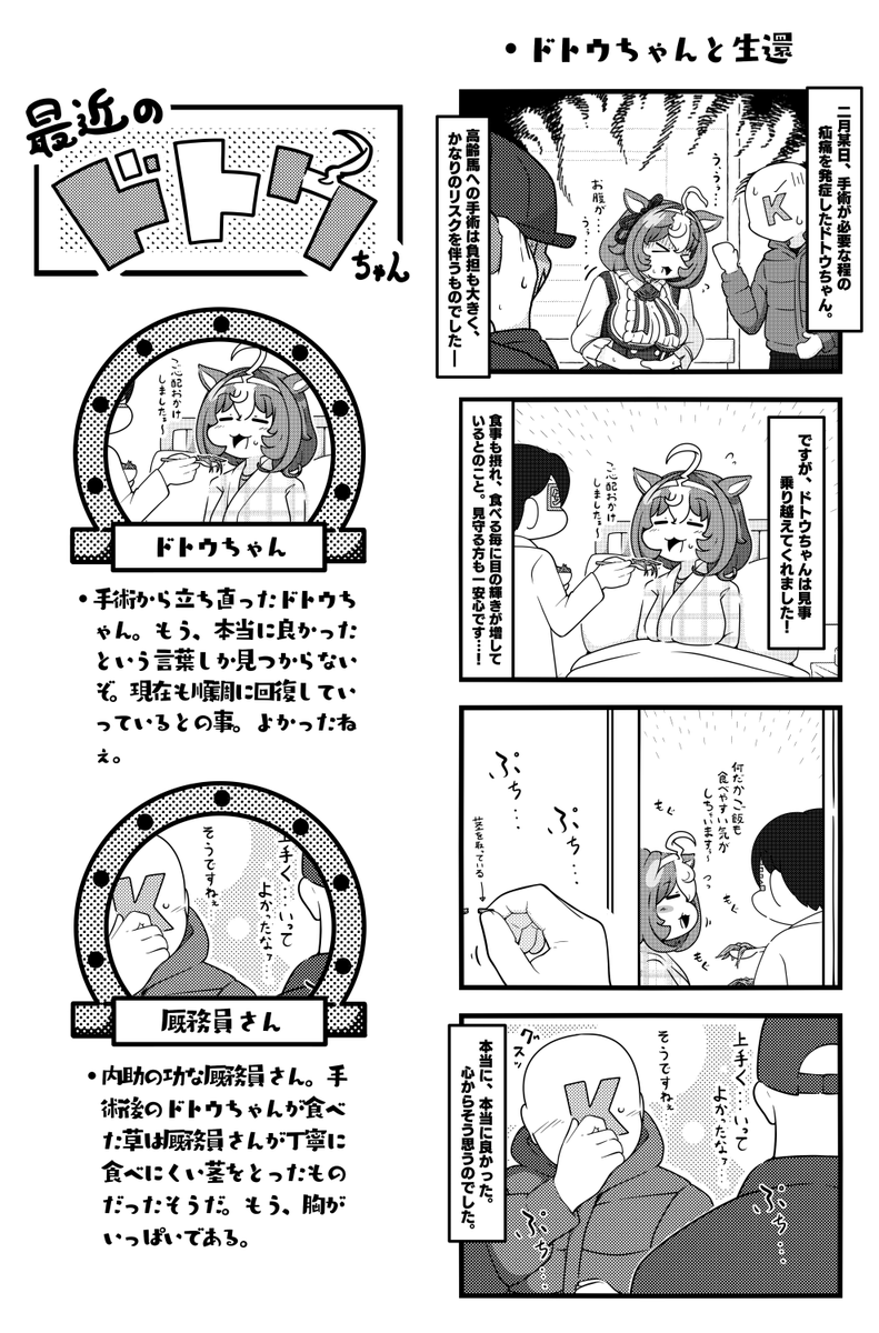 本当に良かった。

#ウマ娘 #メイショウドトウ 