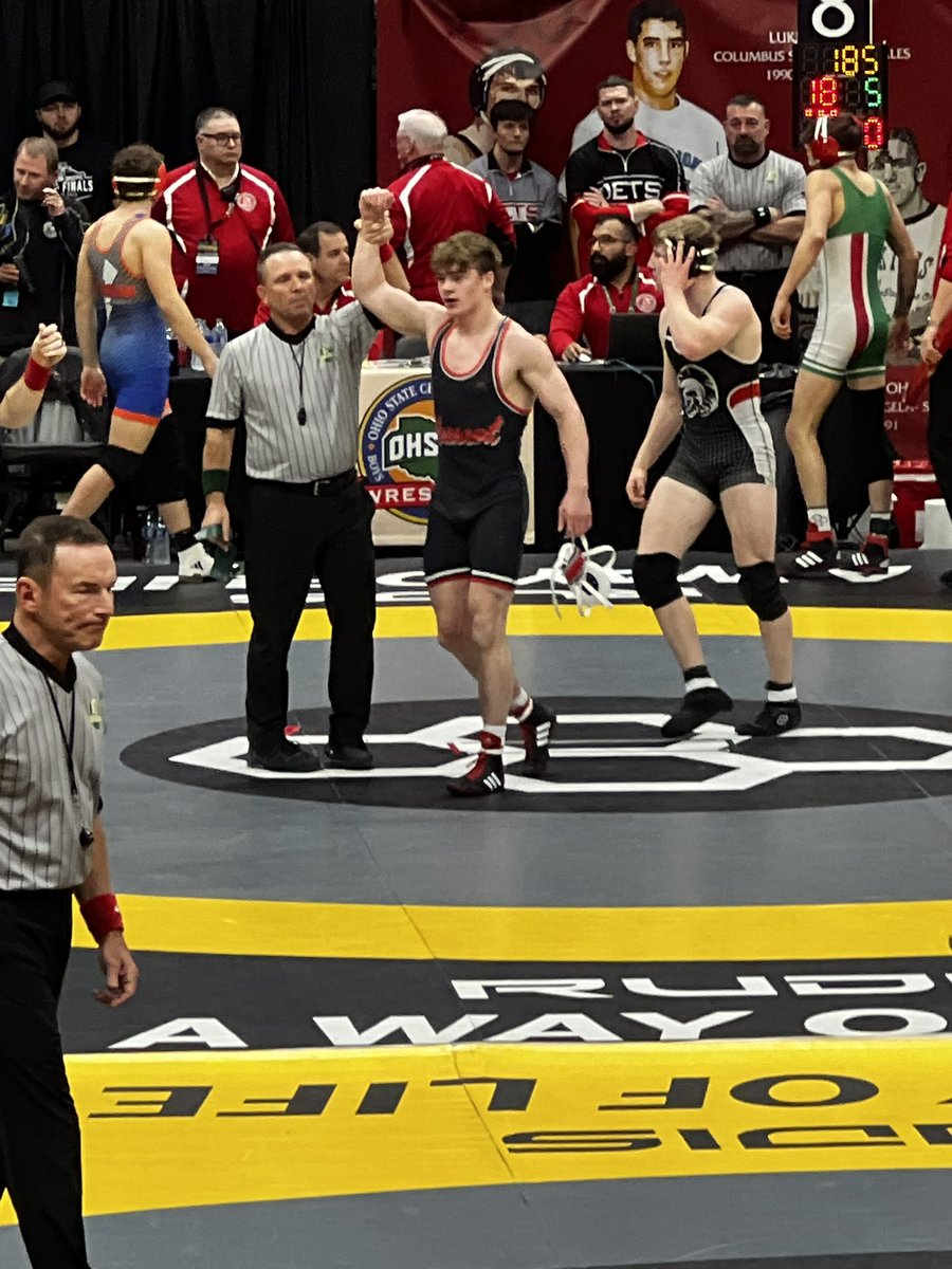 Daxton Chase is a STATE FINALIST! 13 point semi-finals victory! Let’s go!!! #spartanpride