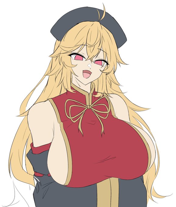 色ラフ
前掛けの立体感が足りないから修正予定 