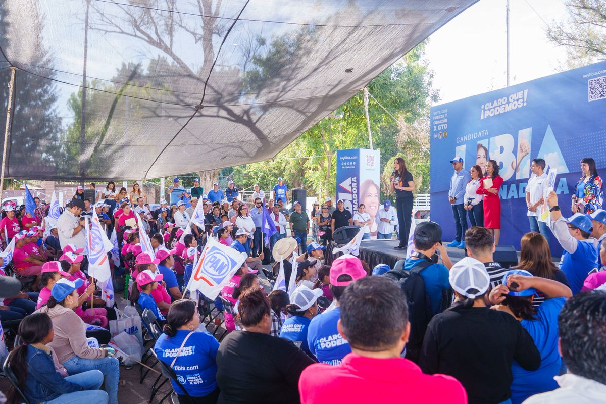 Este sábado ☀️ estoy en #Silao con la gente bonita de la Comunidad de El Coecillo, y estoy muy contenta porque por acá tod@s están bien aLibianados. 💙  ¡Vamos con todo! 

#ClaroQuePodemos  #LibiaGobernadora #VotaLibia