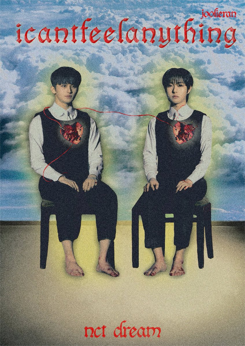 joolieran's tweet photo. icantfeelanything design heavily inspired by Frida Kahlo's "Las dos Fridas"

#nct #nctdream #icantfeelanything #nctdream_smoothie #renjun #mark https://t.co/1zX1ohwsPk