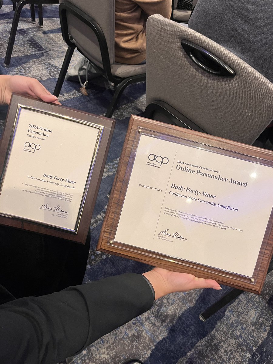 The Daily Forty-Niner has won the Online Pacemaker Award among many other recognitions at #ACPSpring24 <a href="/acpress/">Associated Collegiate Press</a>.