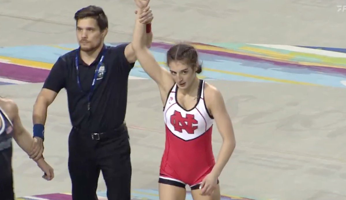 knarkill's tweet photo. Followed up a world medal with a Collegiate Nationals Title for @NCCwomensWR proud of #CMPFAM Amani Jones! https://t.co/JPoTx6q44P