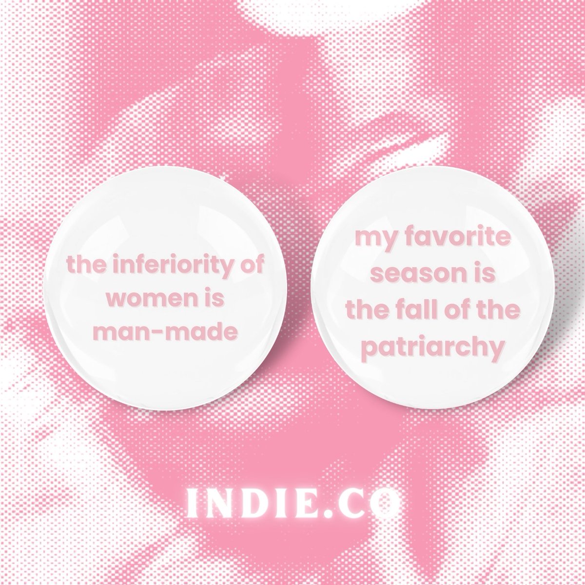 ☆ WOMEN’S MONTH BUTTON PINS BY INDIE.CO // shp.ee/mkq7lw7
🩻 size: 1.25”
🩻 Girl Riot &amp; Too Pretty: Matte
🩻 Pink Statements: Glossy