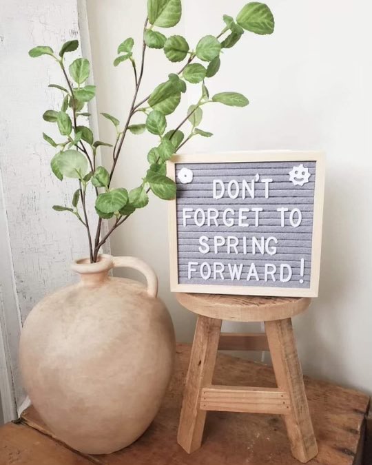 Don't forget to change your clocks tonight! #SpringForward ⏰