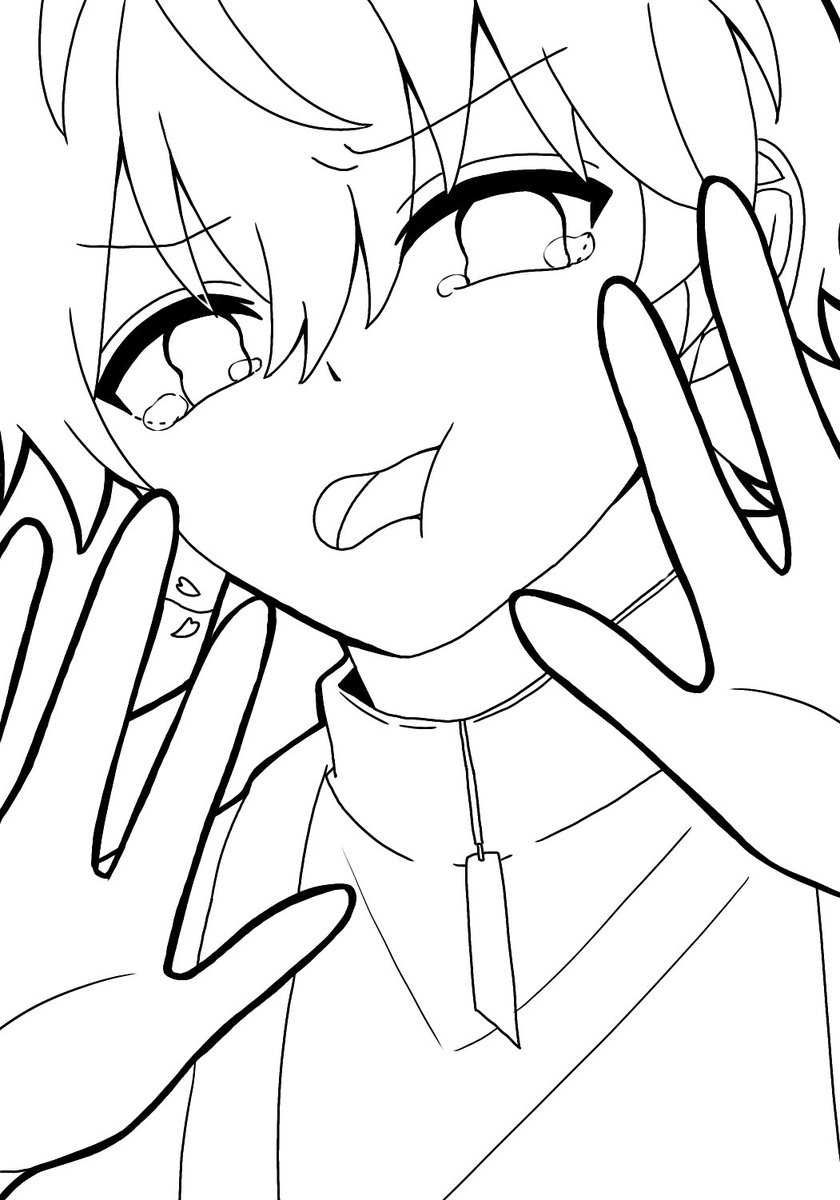 フリー線画第3弾🎼ver. ご自由にお使いください。 ○SNSの投稿⭕️ お