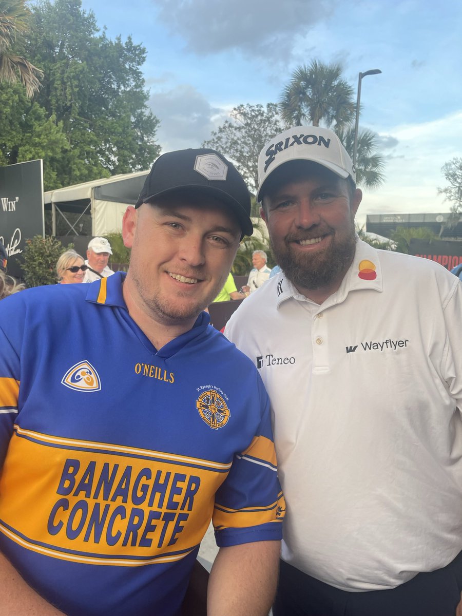 brendanr07's tweet photo. @ShaneLowryGolf The boys from Cloghan will be out there in full support tomorrow @ShaneLowryGolf 
#UpOffaly https://t.co/gfvgVhTMsg
