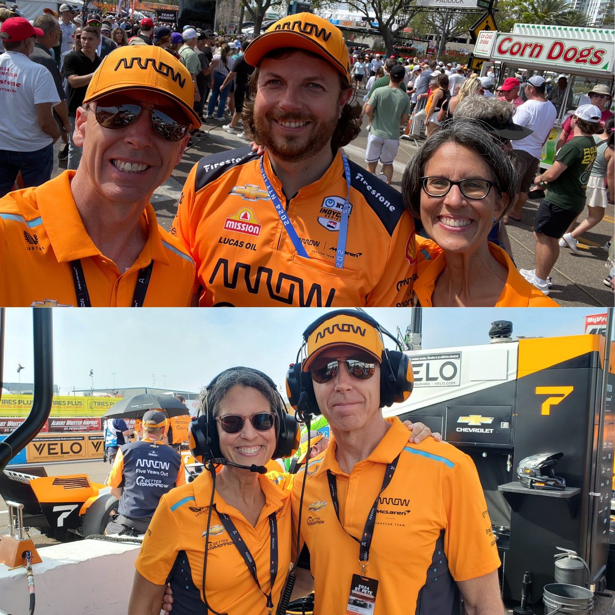 Thank you, to Gavin Ward and ArrowMcLaren for giving @IndiraFeustel and I the opportunity to be with you all #gpstpete.