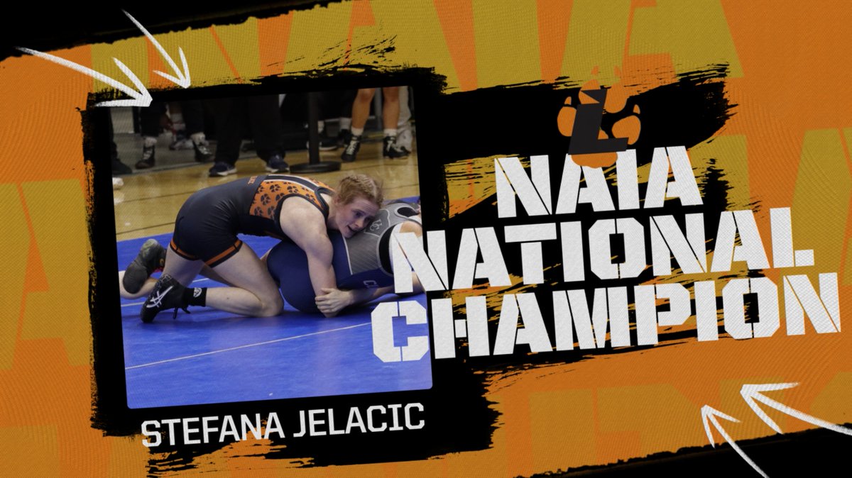 The first NATIONAL CHAMPION ever at Lourdes University!!!! Stefana Jelacic captures the 101-pound weight class at the NAIA National Championships, defeating Erin Hikiji of Providence (Mont.) in a 12-3 decision! #GrayWolfNation