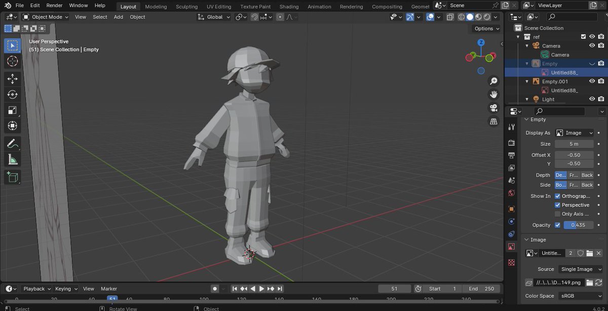 AverageBloe's tweet photo. First Low Poly Character I made using Blender. Really had fun making my OC Mr. Guy

#blender #lowpolycharacter https://t.co/ozNn0XpxSe