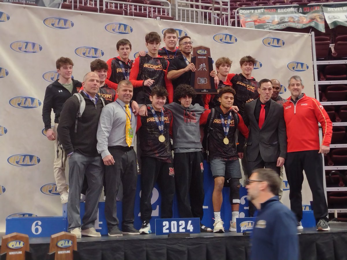 DanimalSpT's tweet photo. Very special day in Hershey today! Congratulations McCort Boys and McCort Girls Wrestling! 
So very proud of you! https://t.co/vb8Z6GHBzx
