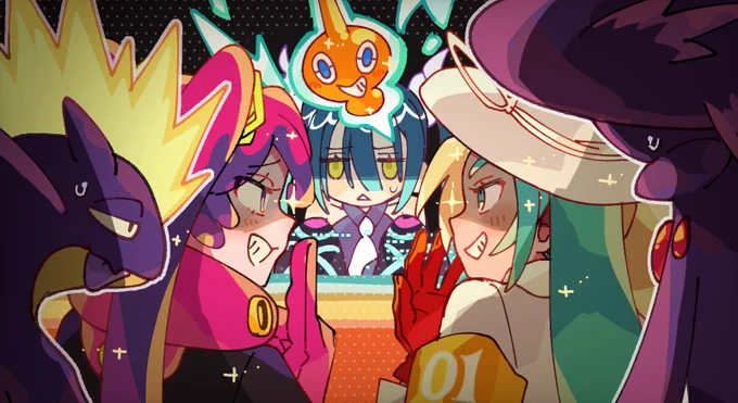 #ポケミク 研究者コンビのわるだくみするところが見た〜い!!のファンアート 