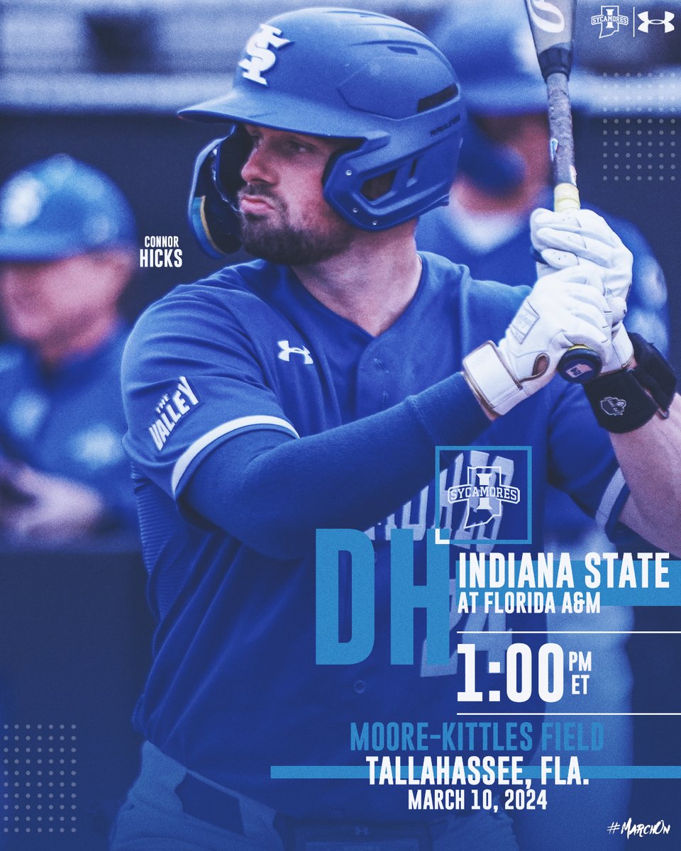 IndStBaseball's tweet photo. #DoubleheaderDay
π Florida A&M
π: Tallahassee, Fla.
π: 1 p.m. ET
ποΈ: Moore-Kittles Field
π: https://t.co/BLci02n03e
#MarchOn https://t.co/opzzf9ZaHQ