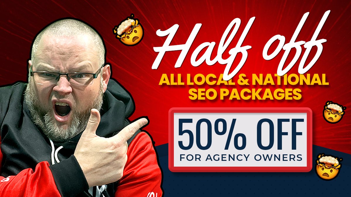 Simply use code: HALFOFF
for any local or national seo packages at services.williamjonesmarketing.com