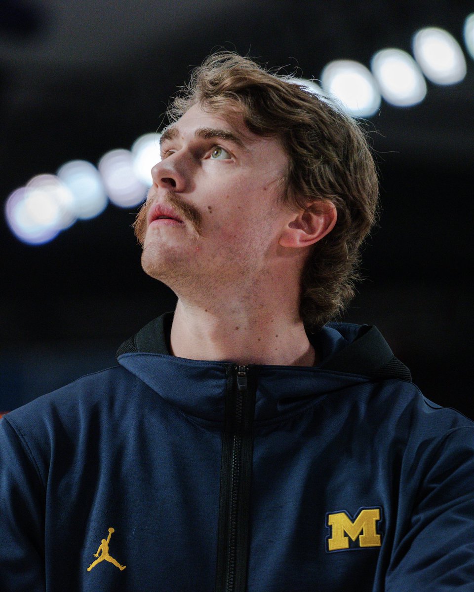 umichbball's tweet photo. A special Senior Shoutout for the moustache, too. It was glorious. https://t.co/zycpsK438V