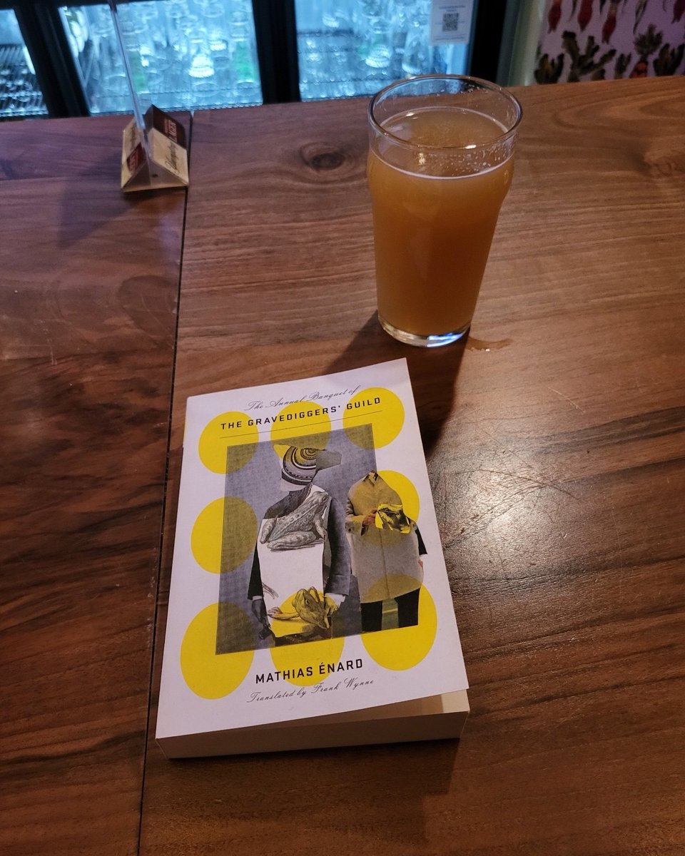 Human_Idiom's tweet photo. Don't think Enard will create another masterwork like Zone but enjoying it thus far.

What type of beverage do you pair with your book?

#books #mathiasenard #booklovers https://t.co/3FRwpY1FX8