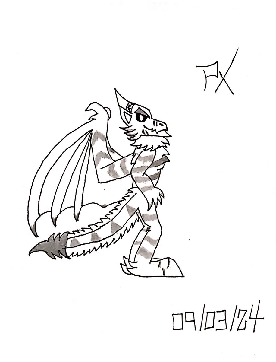 My first time drawing a dragon yay!

#FurryArt #Dragons