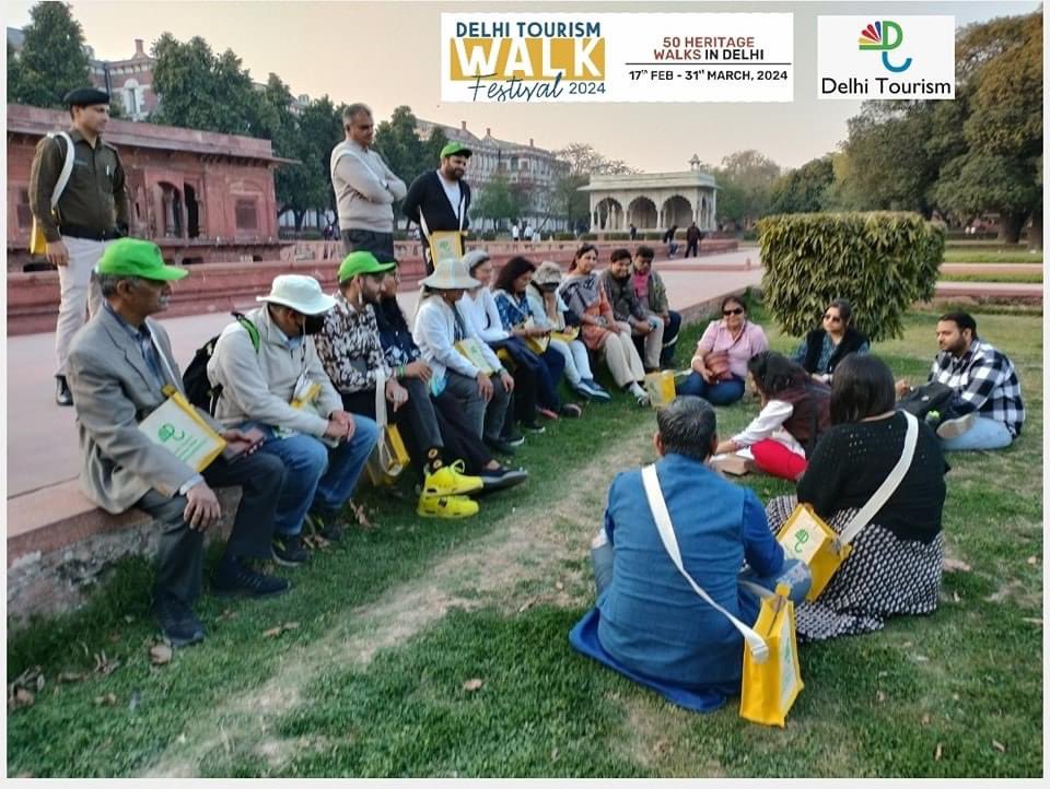 Delhi Heritage Walk Festival Govt thanks allwho joined us for the Quila-e-Mubarak (Daughters of Shahajahan) walk with storyteller Ms. Nitika Arora, and for the Zaike Purani Dilli Ke walk with storyteller Mohd Anas, and Roshan-e-Dilli (Qutub) walk with storyteller Mr. Tokeer