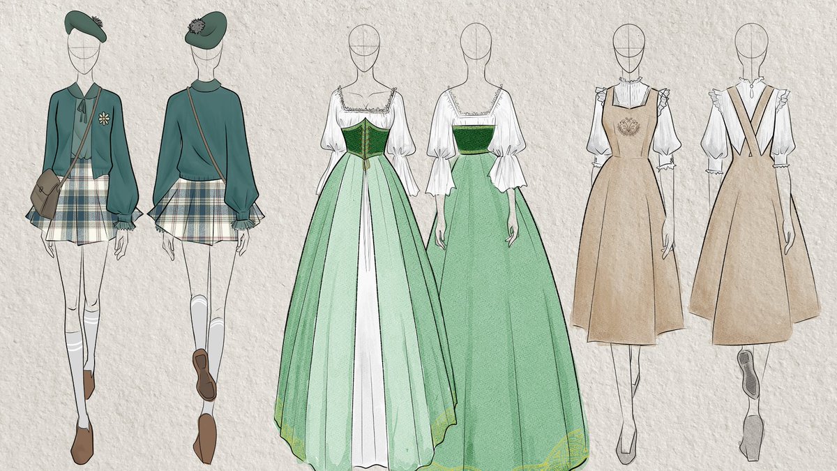 My 3 main fashion lore
Academia
Historical
Cottagecore
#fashionsketch #fashiondesign #sketch