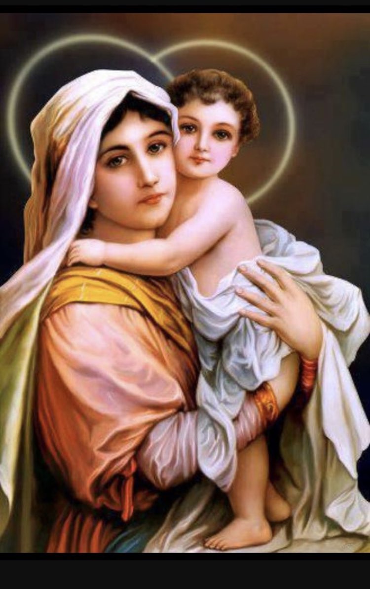 Will you share a photo of the Blessed Mother and Baby Jesus?