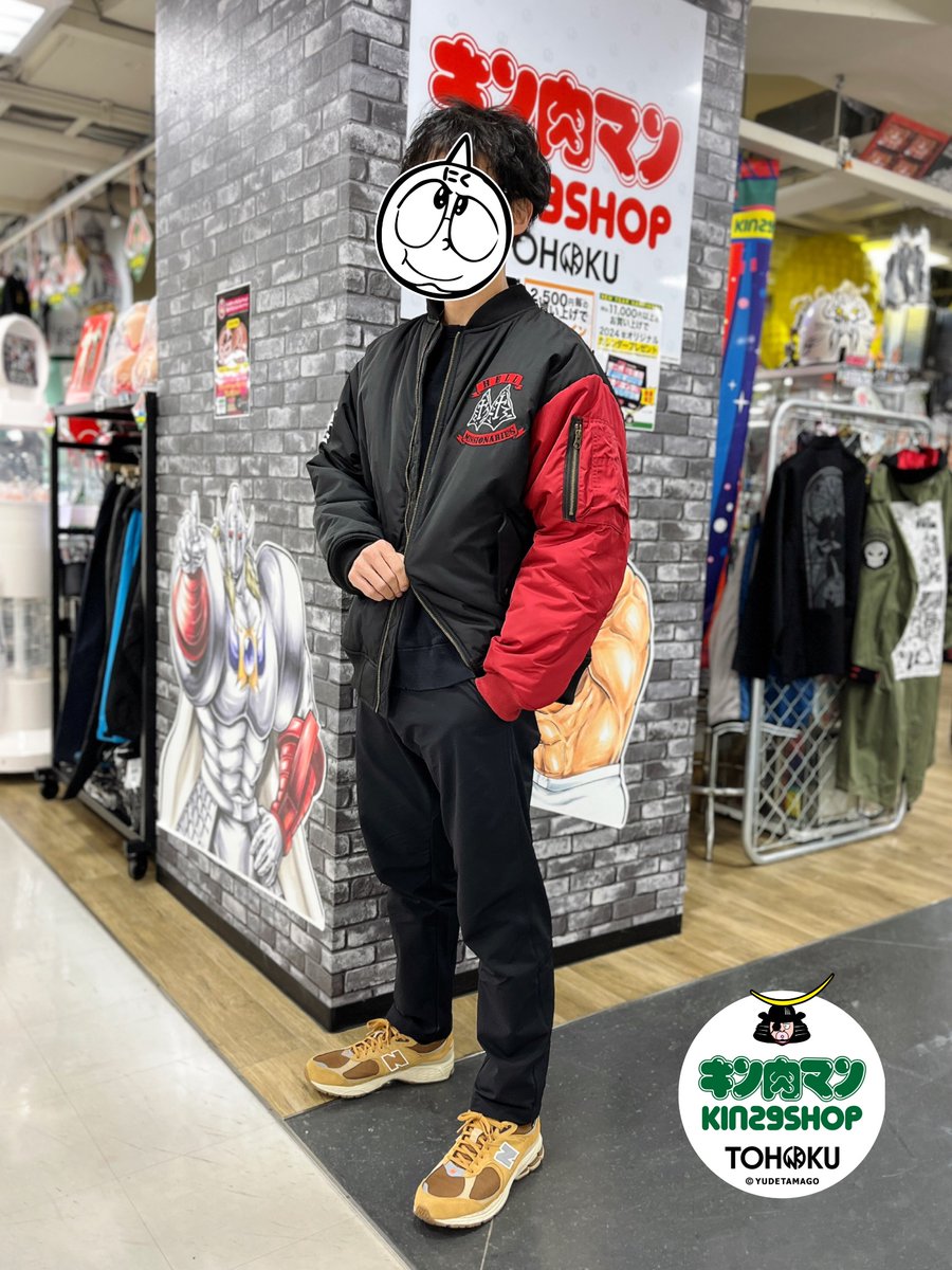 PUNKDRUNKERS　PDSxキン肉マンxarktzクロスボンバー　MA-1 XL パンクドランカーズ✖︎キン肉マンxarktzクロスボンバーMA-1 JKT