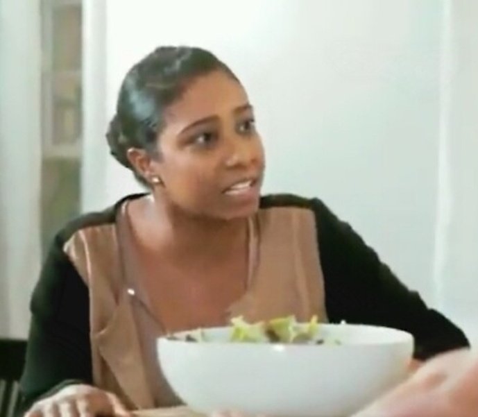 Gay people are like 'she saved my life', and it's the woman with the overly sensitive salad.