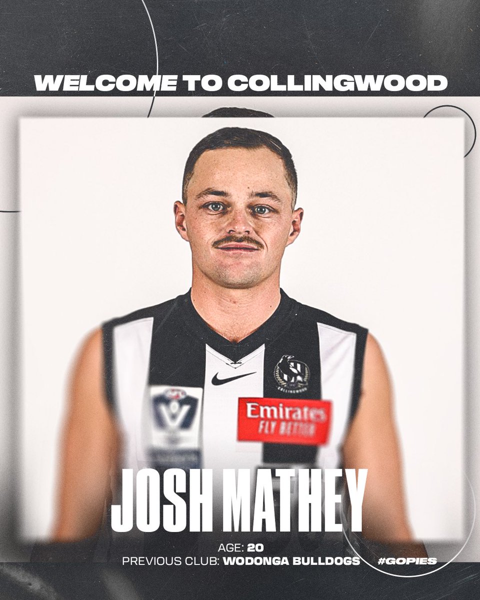 Earning his chance after years of persistence 🫡

An already two-time Wodonga Bulldogs Best & Fairest winner at just 20 years of age, Josh Mathey has signed on for 2024!