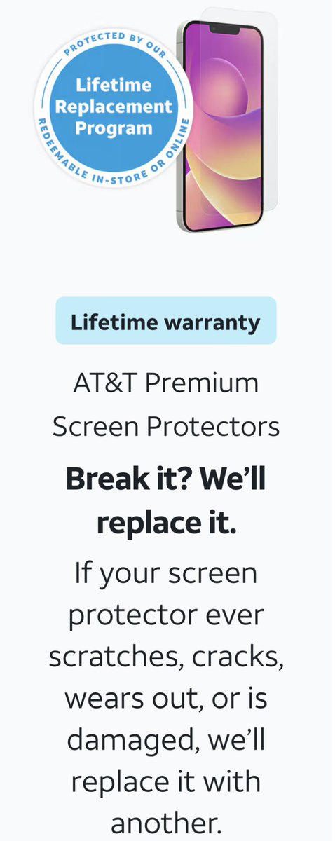 eak49's tweet photo. @ATT since when does lifetime warrantee mean still pay $10 when you need a replacement? #misleading #badcustomerexperience https://t.co/SZpSvrKXy4
