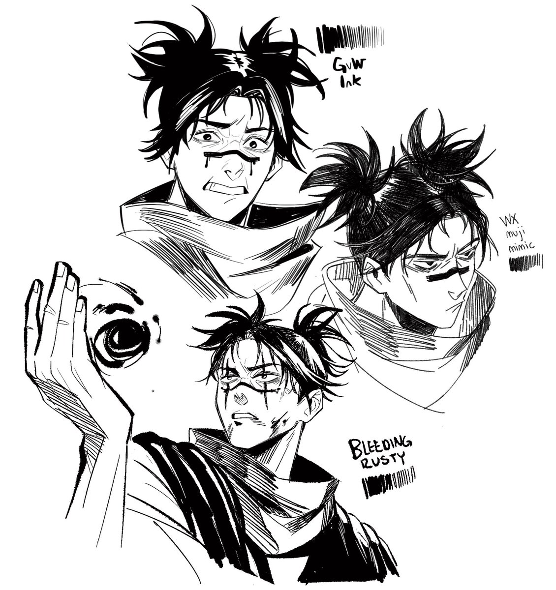 scribblee7's tweet image. Pen theory ft angry Choso (forgot who the brushes belong to specifically but tag them if you know)
#procreate #jjk #artwork #JujustuKaisen