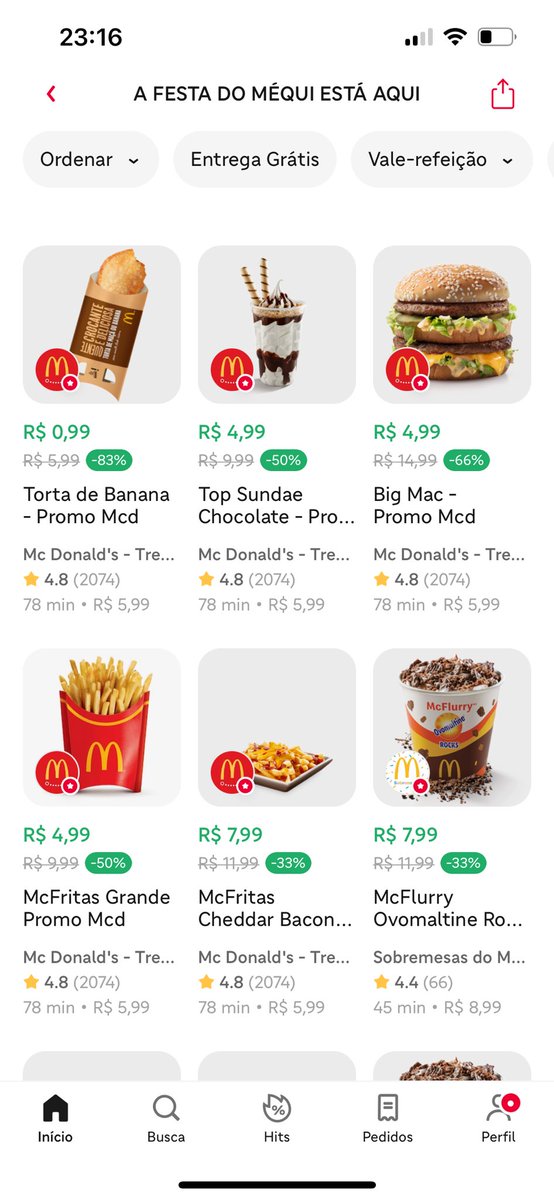 joanajga's tweet photo. Mc soltou a promo no ifood por conta da festa do #BBB24 https://t.co/oI4GT9Mxmg