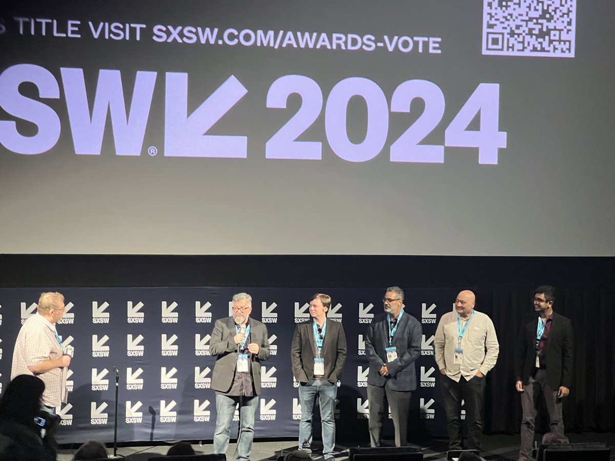 peterhillowe's tweet photo. post screening Q&amp;A at the How to Build a Truth Engine world premiere @sxsw https://t.co/0hLGfgOn05