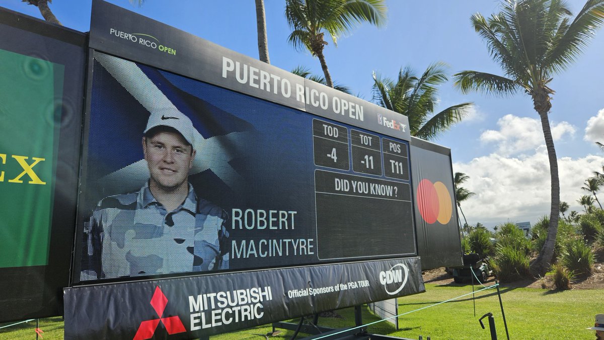 IN THE MIX....👨🏽‍🍳 Another solid day @PuertoRicoOpen from @robert1lefty 💪🏽 A 3rd round 68 (-4) and he'll be just outside top 10, -11 tied 13th, going in to final day ⏰️Round 4 1125 (UK 1525) ⛳️🇵🇷🏌🏼‍♂️😎