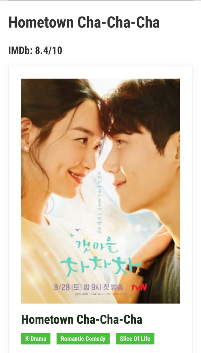 jkshum's tweet photo. This is a North American based website, right?😍

We not only have #Homecha mentioned after 3 years, but that it topped the chart for the best Romcom and not just versus other Korean dramas but all on Netflix??? 🔥🔥🔥

Daebak!!!! 🥳

https://t.co/igko6bNp5M

#김선호 #KimSeonHo https://t.co/jtltRSwjwu