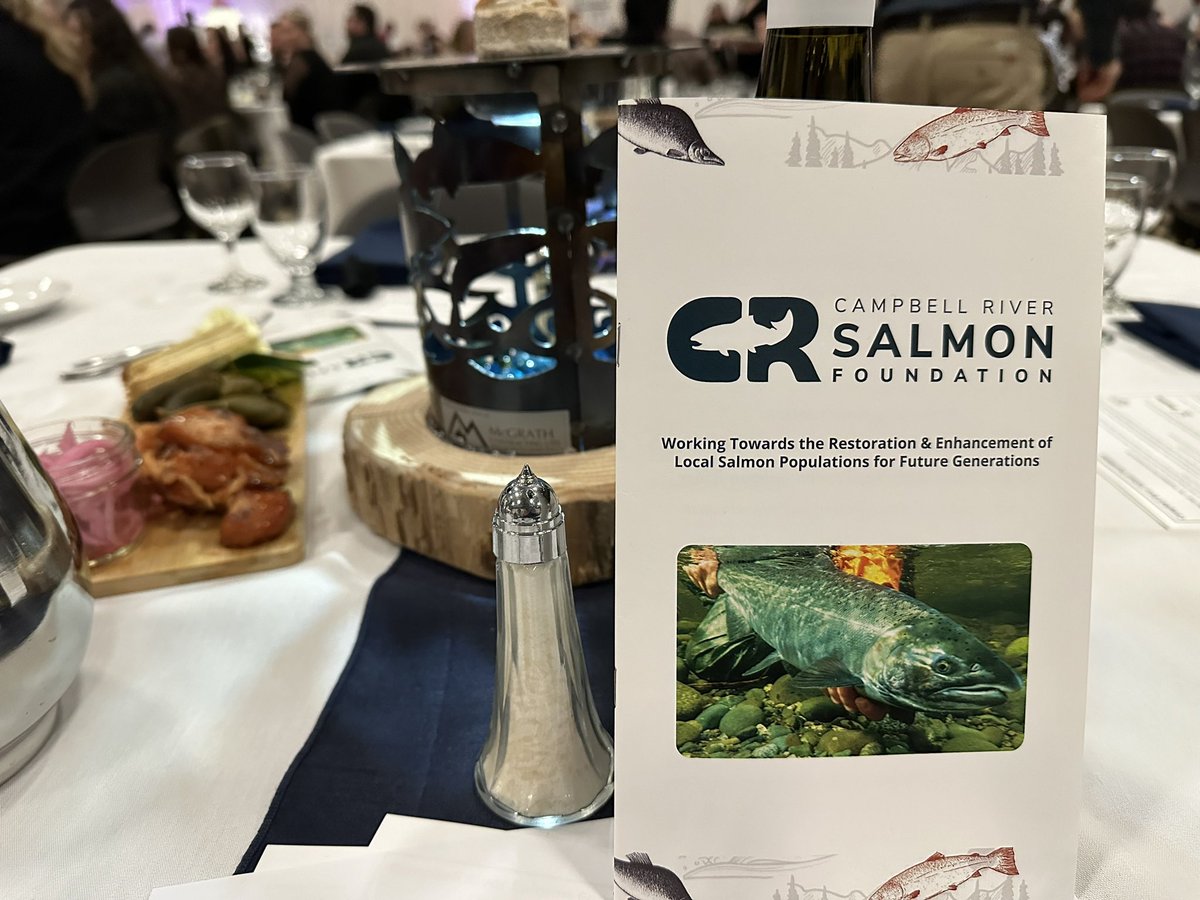 Pleased to support the Campbell River Salmon Foundation. A great annual event with amazing community support. Been a pleasure to work with this passionate group for over 24 years to help make a difference for salmon in the #CampbellRiver area. 🐟🐟🐟🐟🐟🐟🐟🐟🐟