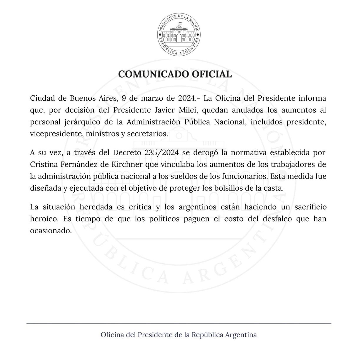 Oficina del Presidente (@oprargentina) on Twitter photo 