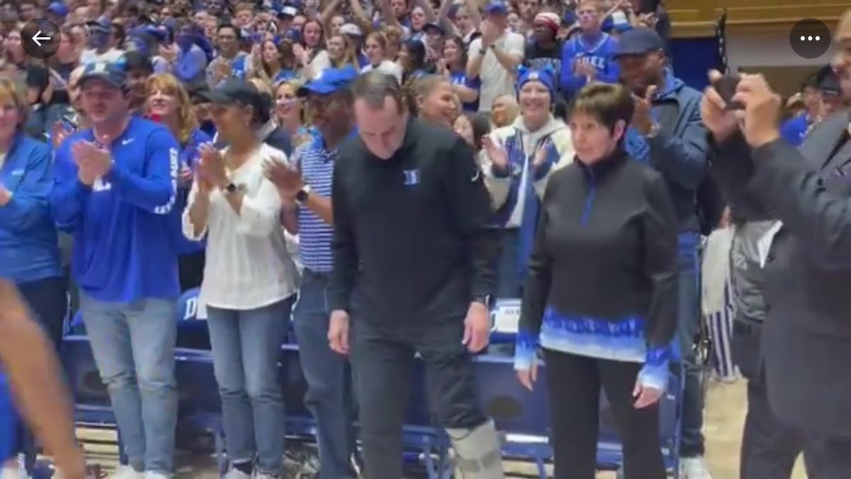 PhilBridges's tweet photo. So nice Coach K got to see his former team lose to #UNC in person #DookLost https://t.co/UmqeiVaINr