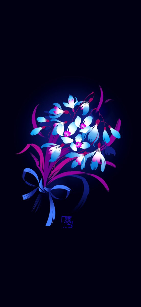 「#TLを花でいっぱいにしよう 」|裏柳 翠 青のIllustrator使いのイラスト