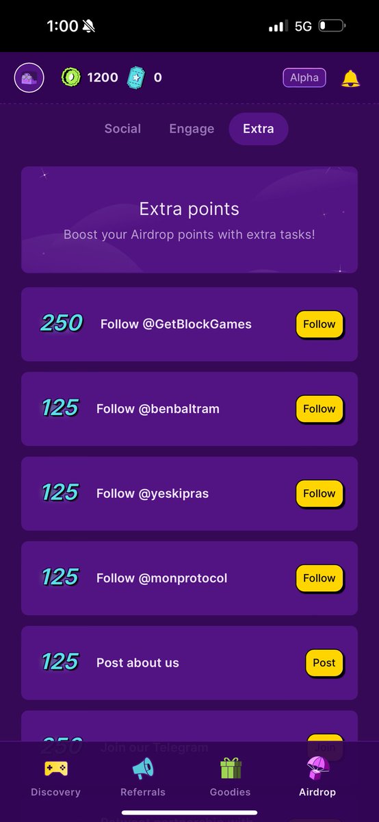 Are You Farming $Block?🫠
Register using my ref code👇🏽
blockgames.app/?referral_code…

🔸Go to Airdrop and complete these quests for more points.

ℹ️Like ❤️ + Repost 🔁 
ℹ️Comment $Block for 1.000 Points

<a href="/GetBlockGames/">BlockGames</a> #Airdrop #BlockAirdrop #CSVAirdrop