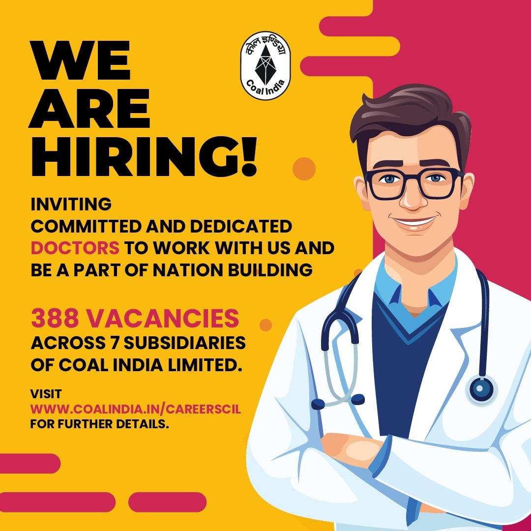 Coal India Limited on X: “WE ARE HIRING Inviting committed and
